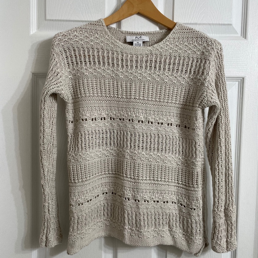 Magaschoni oatmeal sweater xs